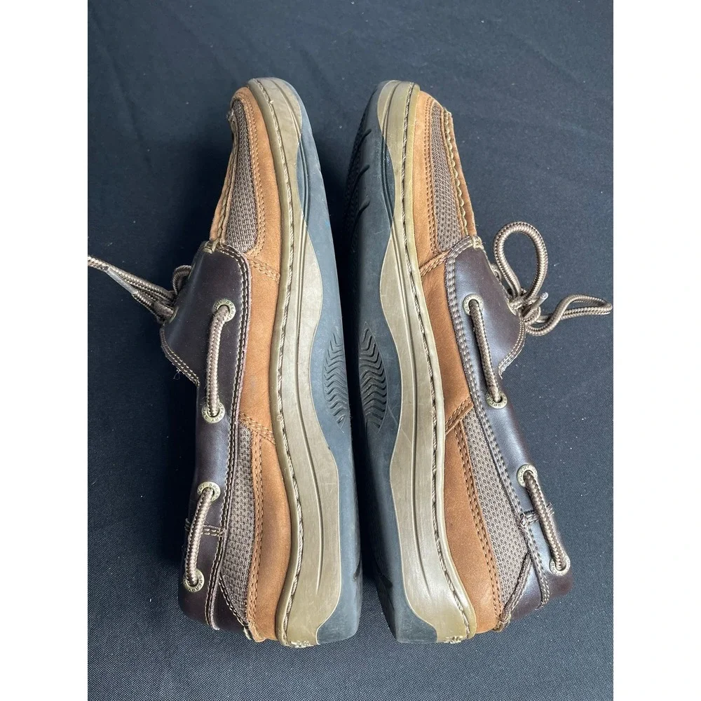Sperry Top-Sider Billfish Mens 9.5M Tan Brown Leather Boat Shoes STS11735